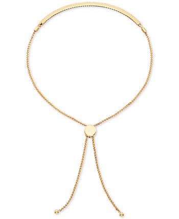 Macy's - Diamond Bolo Bracelet (1/4 ct. t.w.) in 10k Gold