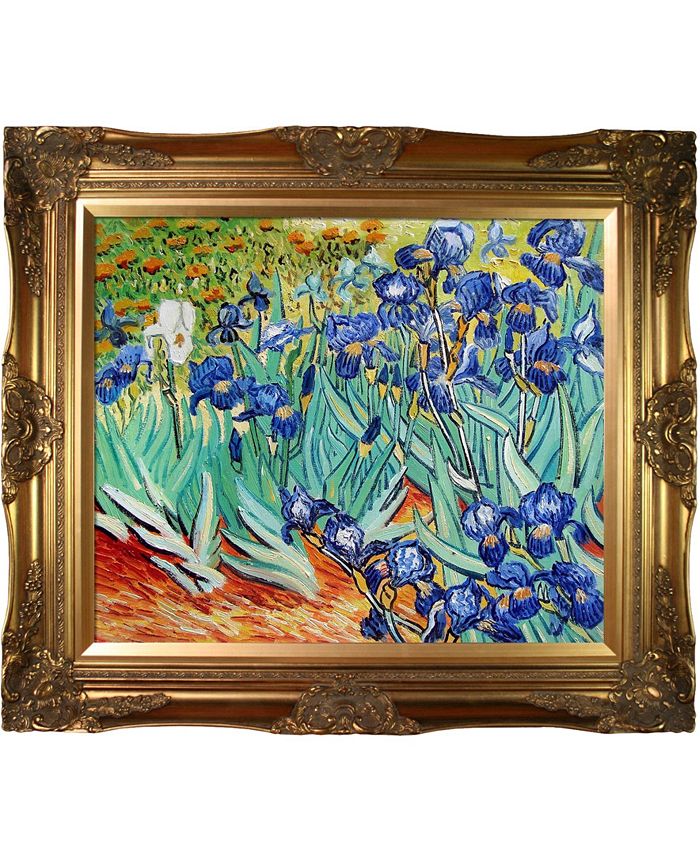 La Pastiche by Overstockart Irises by Vincent Van Gogh with Victorian ...