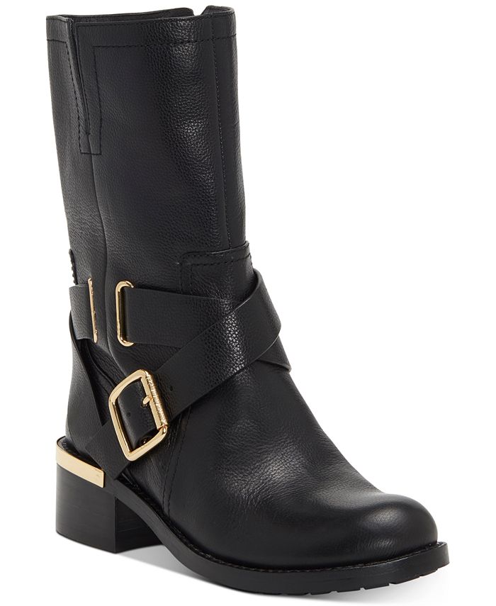 Vince Camuto Wethima Motorcycle Boots - Macy's