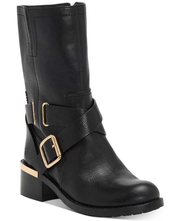 Vince camuto black moto boots best sale
