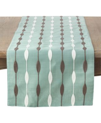 Modern Embroidered Design Table Runner