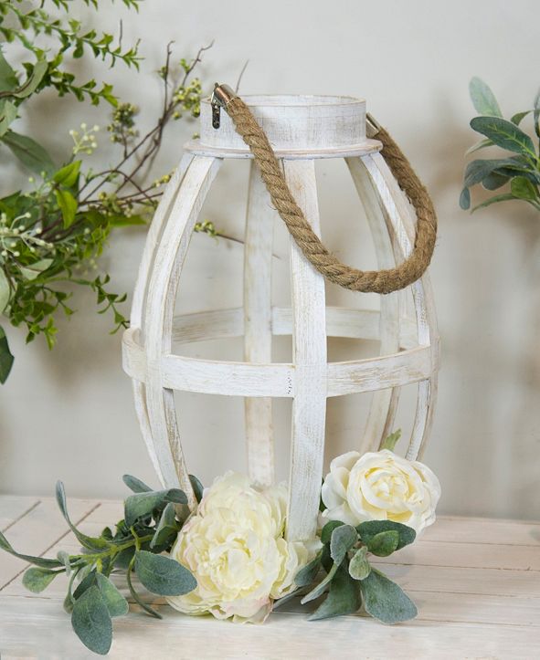 VIP Home & Garden Wood Oval Candle Holder & Reviews ...