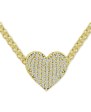 image of Cubic Zirconia Pave Heart 18