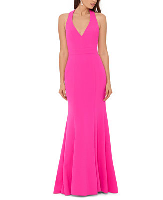 Betsy & Adam Bow-Back Gown - Macy's