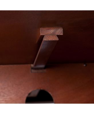 Stonington Color Changing Corner Convertible Electric Fireplace with Storage