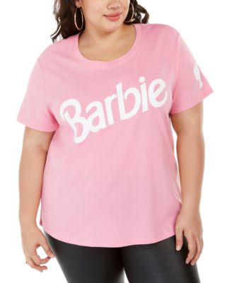 plus size pink barbie shirt