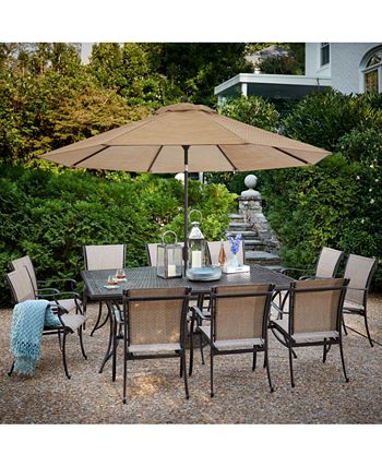 Agio - Beachmont II Outdoor 5-Pc. Dining Set (48" Round Table and 4 Dining Chairs)