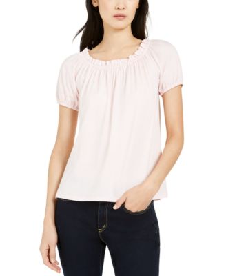 macys michael kors petite tops