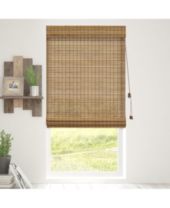 Chicology Bamboo Roman Shades Natural Woven Wood Privacy Window Blind Reviews Window Treatments Blinds Macy S