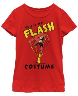 Fifth Sun Dc Comic's Big Girl's This Is My Flash Costume Short Sleeve T-Shirt