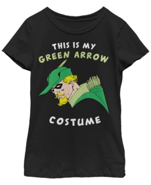 Fifth Sun Dc Comic's Big Girl's This Is My Green Arrow Costume Short Sleeve T-Shirt