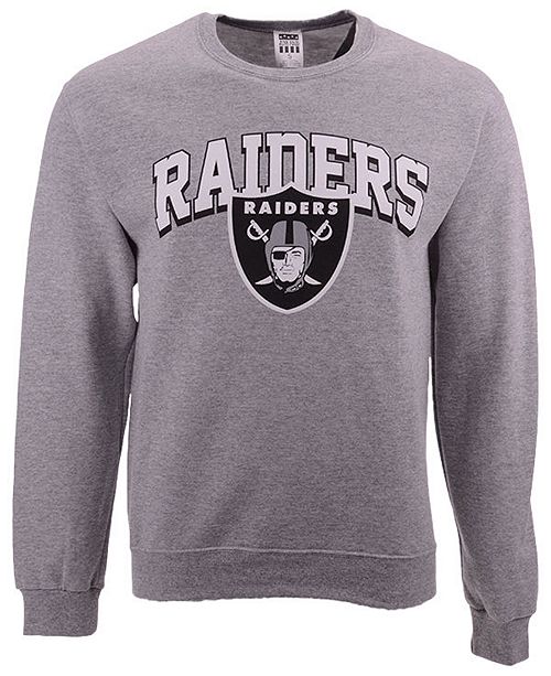 Authentic Nfl Apparel Men S Oakland Raiders Classic Crew