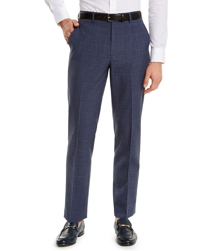 Lauren Ralph Lauren Men's Classic-Fit UltraFlex Navy Windowpane Suit  Separate Pants - Macy's