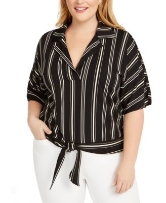 macy's alfani plus size tops