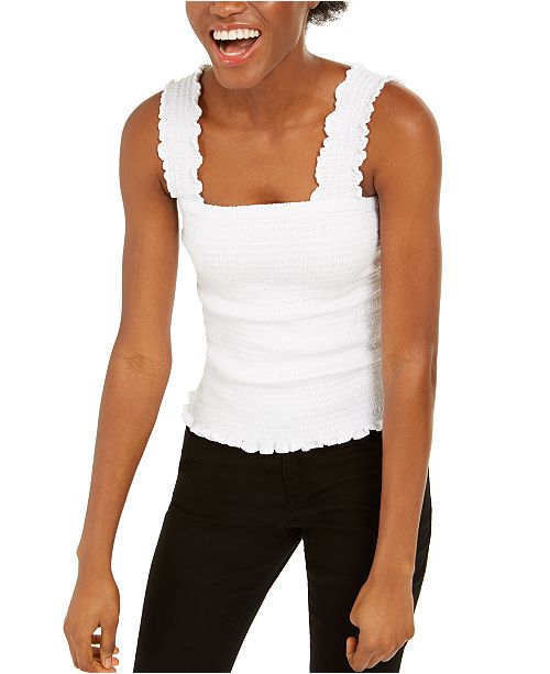 Inc International Concepts Inc Cotton Smocked Top Created For