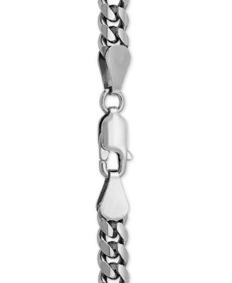 Cuban Link 22" Chain Necklace in Sterling Silver or 18k Gold-Plated Over Sterling Silver