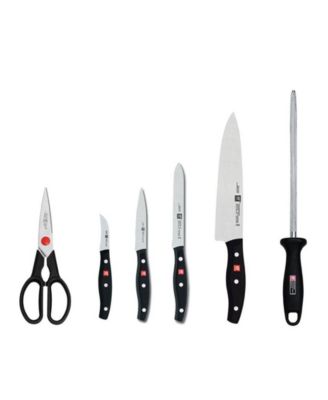 J.A. Henckels Twin Signature 7 Piece Kitchen Cutlery Knife Block Set