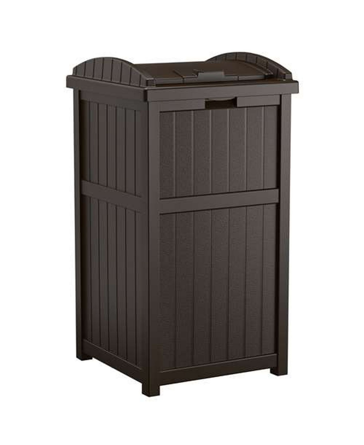 Trash Hideaway Outdoor Patio 33 Gallon Garbage Waste Trash Can Bin - Multi