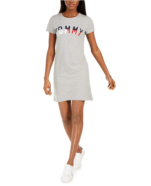 Tommy Hilfiger Graphic T Shirt Dress Created For Macy S Reviews Dresses Women Macy S