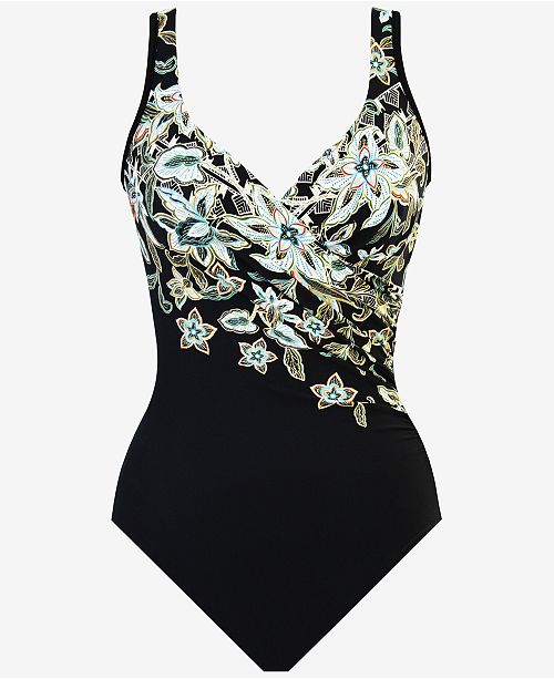 Miraclesuit Cloisonne Its A Wrap Underwire One-Piece ...