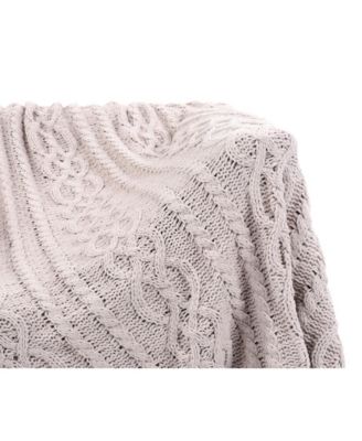 Happycare Textiles Knitted Luxury Chenille Throw, 51" x 67"