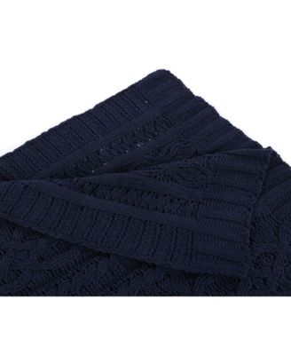 Happycare Textiles Knitted Luxury Chenille Throw, 51" x 67"