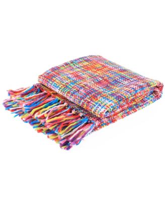 Tropical Style Rainbow Throw, 50" x 60"