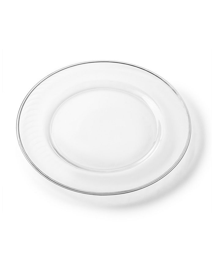 Classic Touch Clear Glass Charger PlatesSet of 4 Macy's