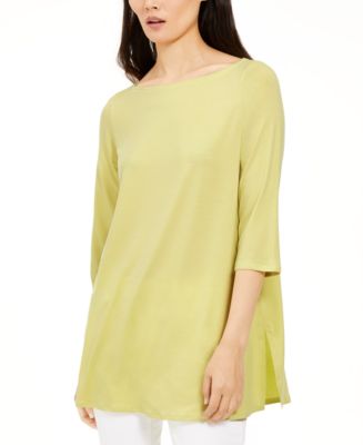 Eileen Fisher Boat-Neck Top, Created for Macy's - Macy's