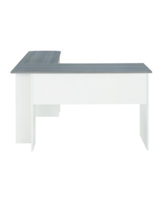 Techni Mobili Modern L-Shaped Desk w/ Side Shelves