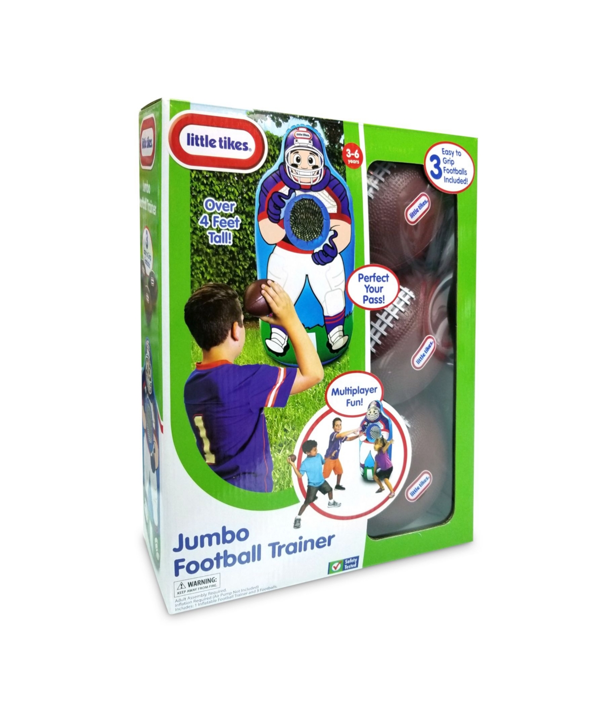 Little Tikes Jumbo Inflatable Football Trainer In Multi