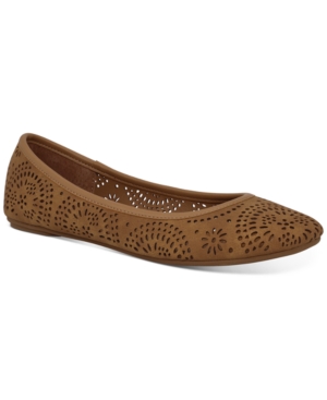 image of Sun + Stone Sophia Perforated Flats, Created for Macy-s Women-s Shoes