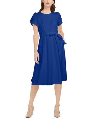 calvin klein fit and flare midi dress