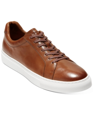 Shop Cole Haan Men's Grand Series Jensen Sneakers In British Tan