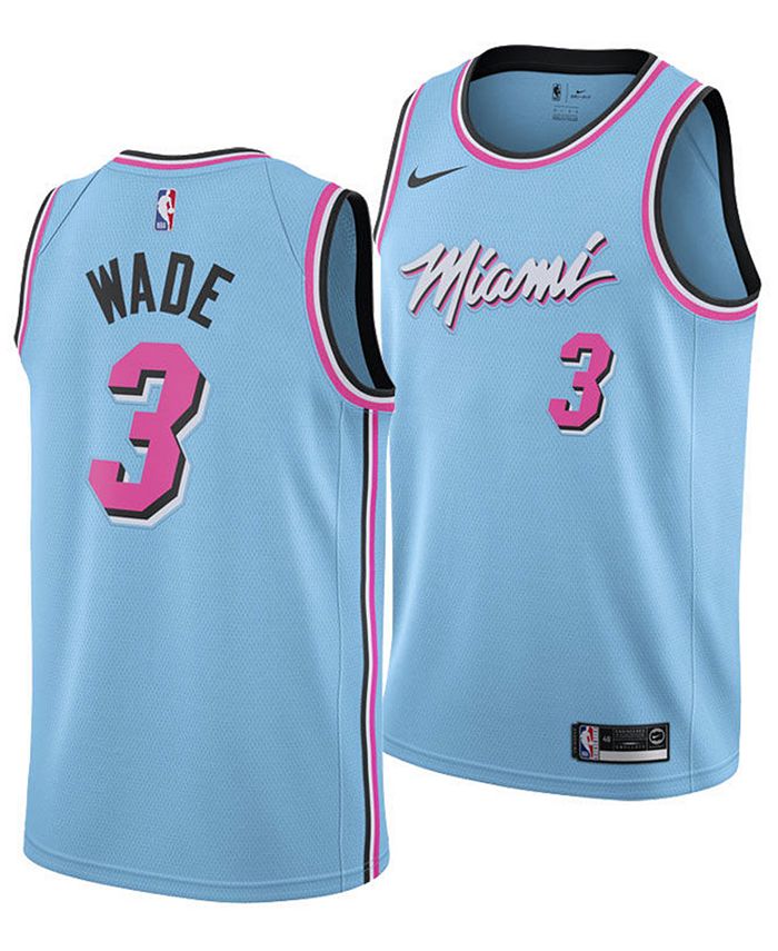Nike Men's Dwyane Wade Miami Heat City Edition Swingman Jersey - Blue