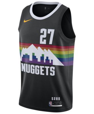 Men's Nike Denver Nuggets No27 Jamal Murray Black Basketball Swingman City Edition 2019 20 Jersey