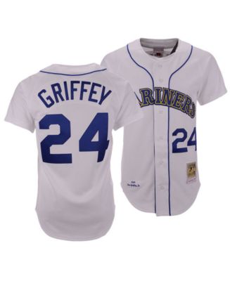 Mitchell & Ness, Shirts, Ken Griffey Jr Cooperstown Collection Seattle  Mariners Jersey Stitched Sz Small