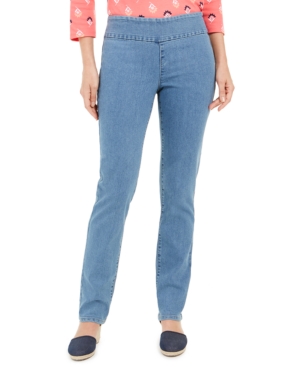 image of Charter Club Cambridge Pull-On Slim Jeans, Created for Macy-s