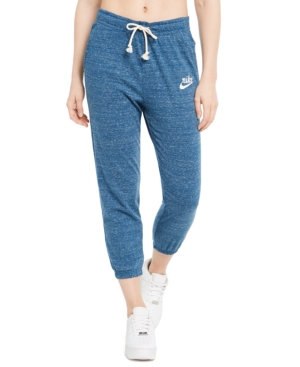 Nike Women's Gym Vintage Cropped Sweatpants In Valerian Blue