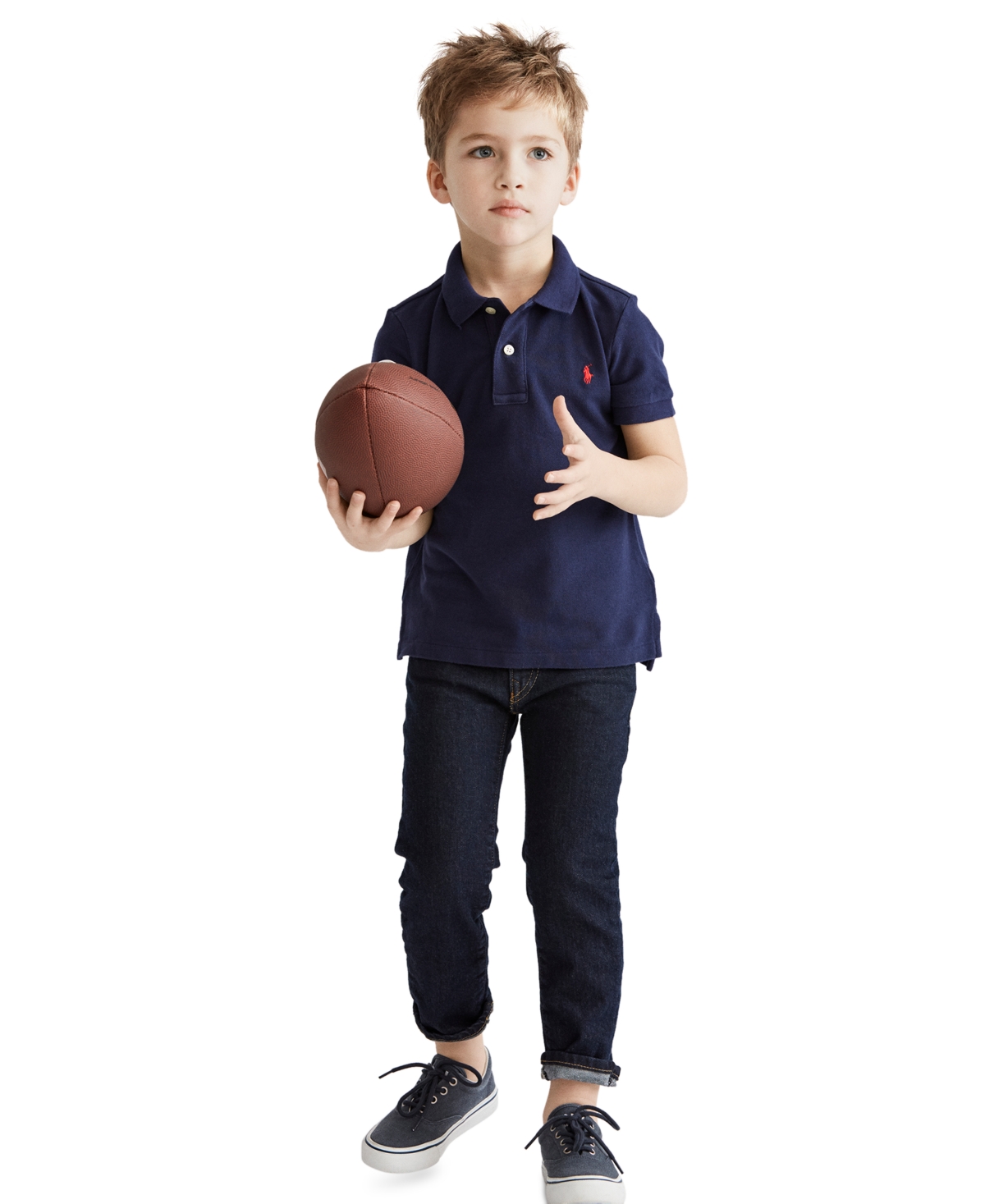 Polo Ralph Lauren Kids' Toddler And Little Boys Cotton Mesh Polo Shirt In French Navy
