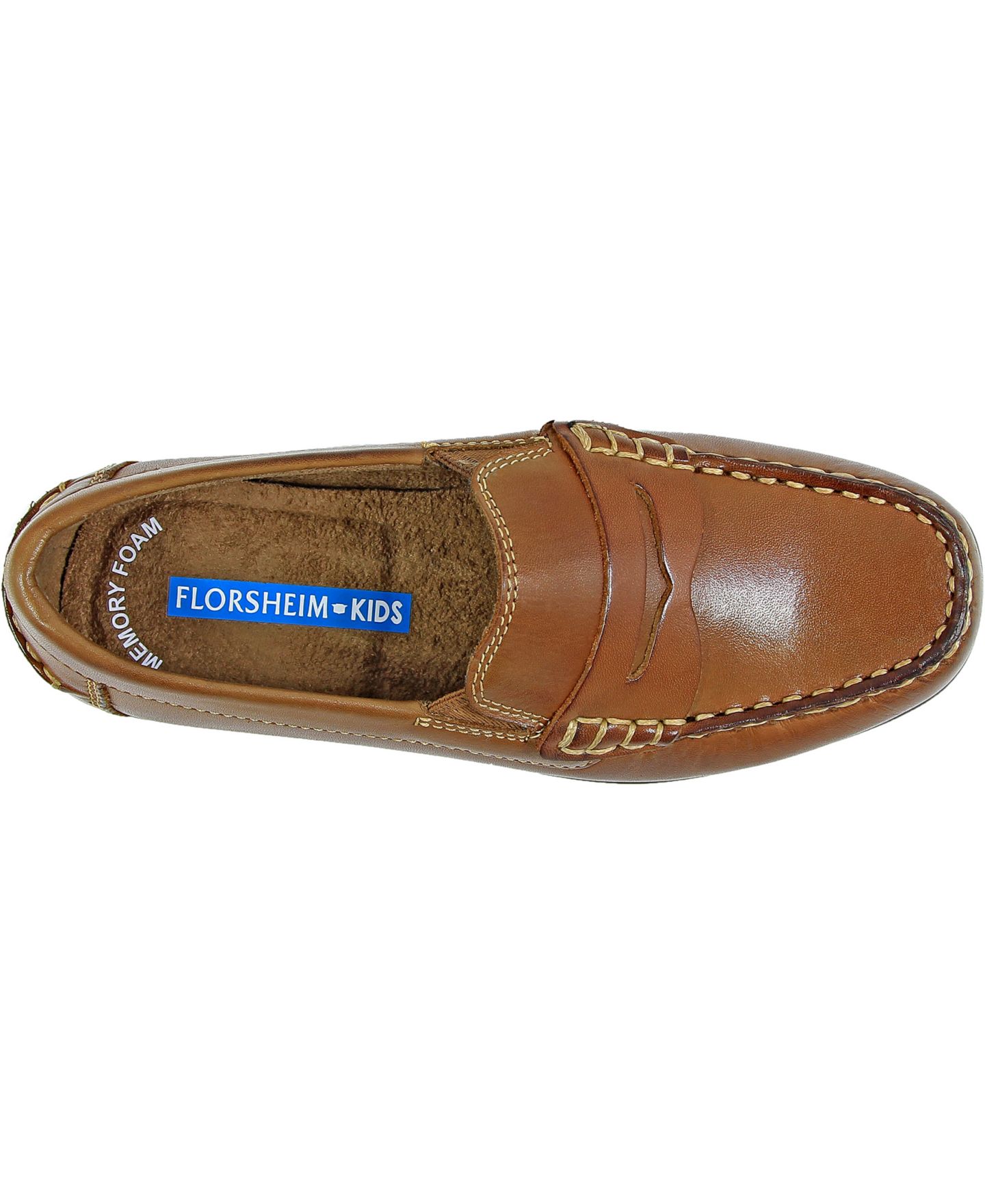 Мокасины Florsheim Jasper Driver, JR. Shoes для мальчиков, цвет: Седельно-коричневый рыжевато-коричневый — фото 6