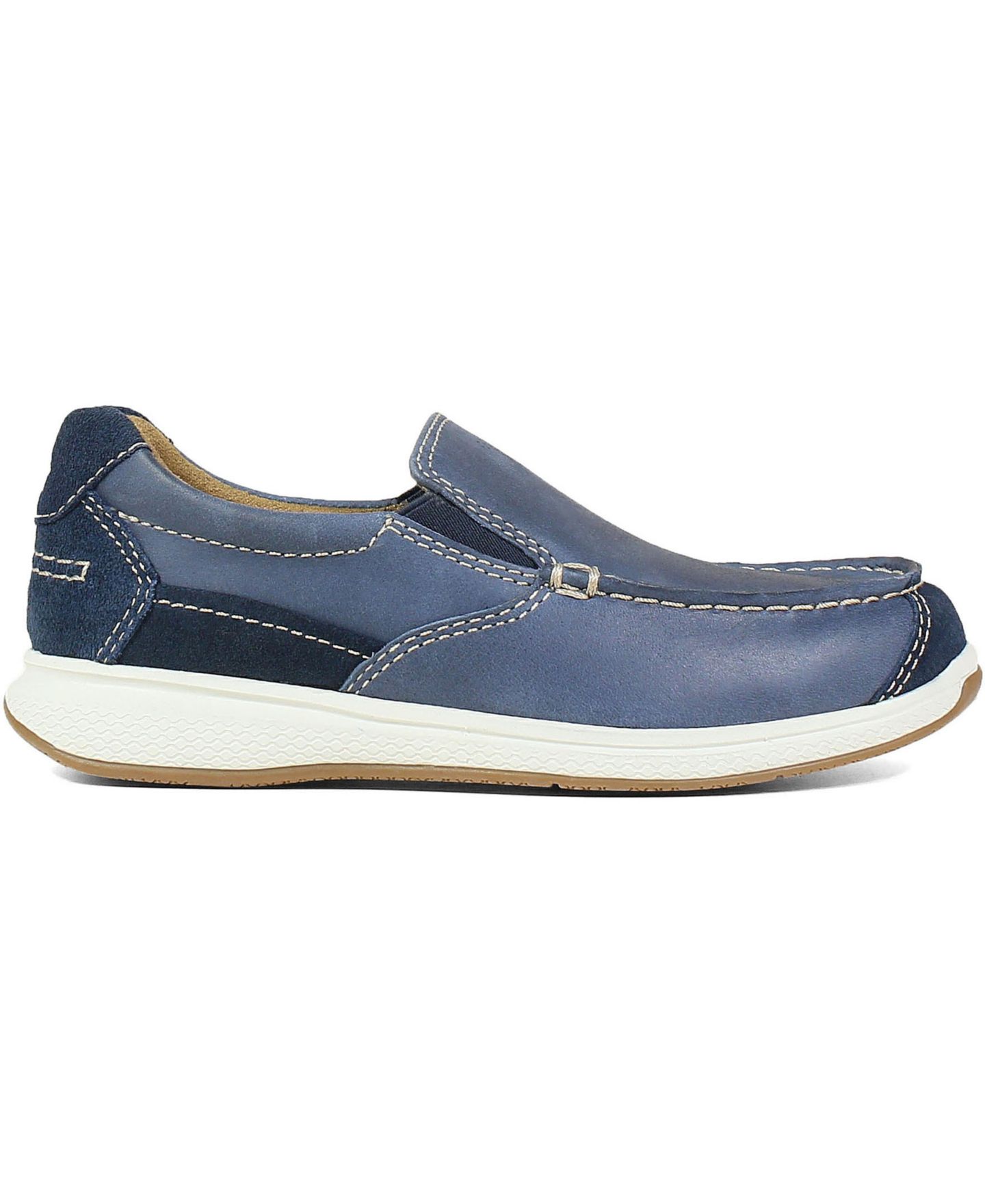Туфли Florsheim Great Lakes Moc Toe Slip-on Shoes для мальчиков, цвет: Индиго — фото 3