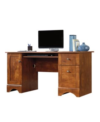 Miscellaneous Office Computer Desk, Brushed Maple finish