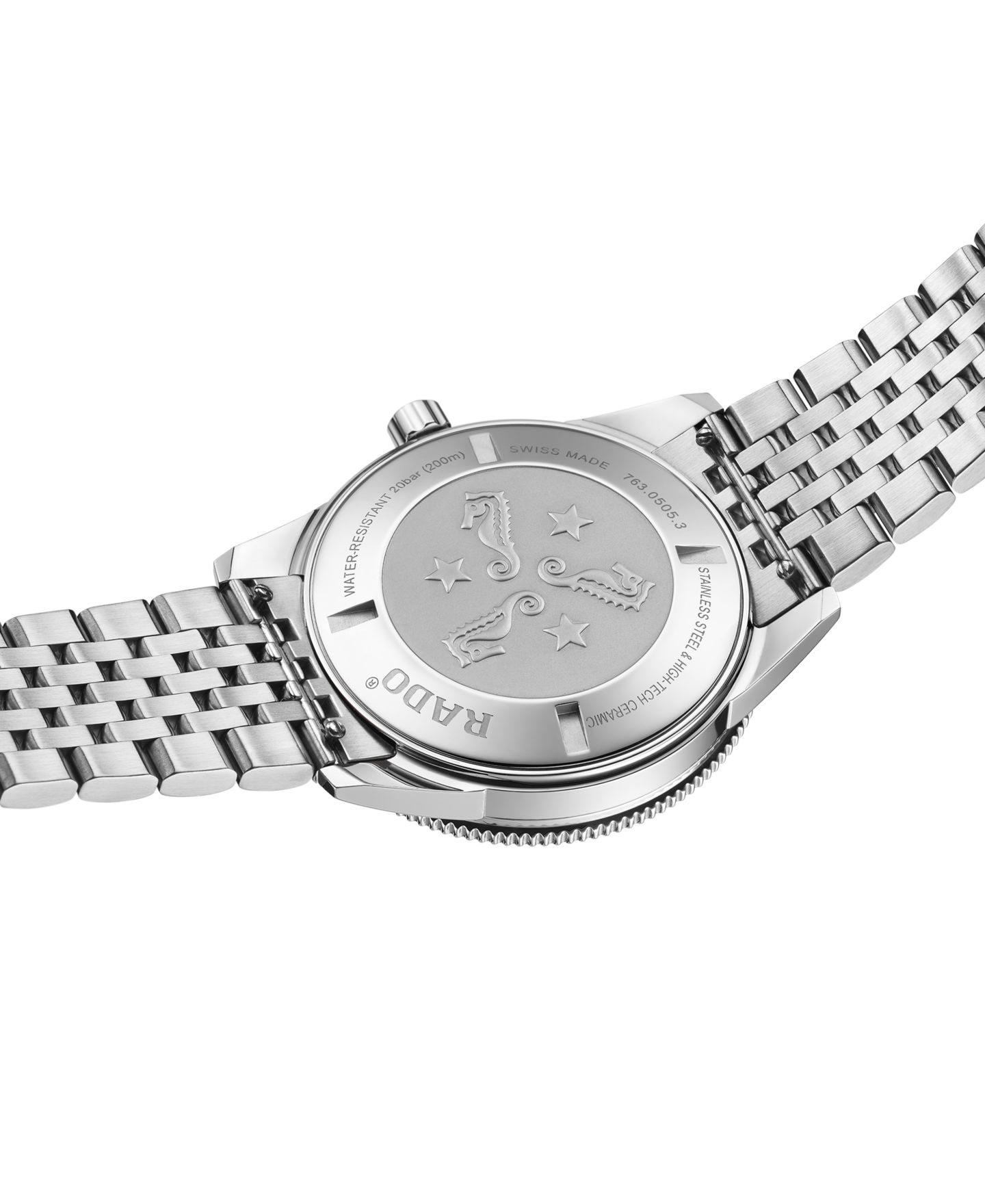 Мужские часы Rado Swiss Automatic HyperChrome Captain Cook Stainless Steel Bracelet Diver Watch 42mm — фото 3