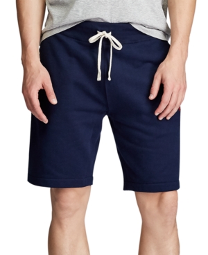 Shop Polo Ralph Lauren Men's 9.5" Cotton-blend-fleece Shorts In Cruise Navy