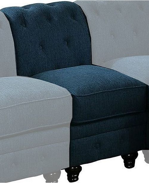 Benzara Gorgeous Sofa Chair Teal Fabric Reviews Furniture Macy S