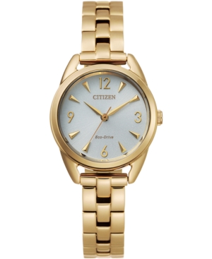 image of Drive From Citizen Eco-Drive Women-s Gold-Tone Stainless Steel Bracelet Watch 27mm