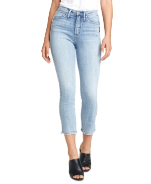 image of Silver Jeans Co. Calley Slim-Leg Cropped Jeans