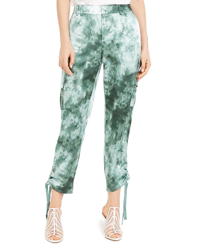 brown tie dye joggers