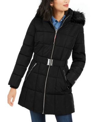 tommy hilfiger maxi puffer coat